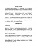 Ensayo Epistemología y conocimiento