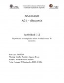 Reporte de investigación sobre 3 definiciones de natación