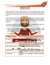 INFORME DE CALIDAD. Página 1