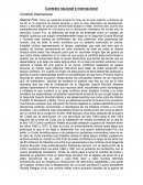 Contexto nacional e internacional. Guerra fria