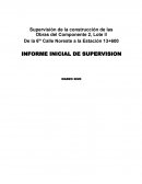 Supervisión de la Construcción de las Obras del Componente 2: Lote II: De la 6ta Calle Nor Este - a la Estación 13+600