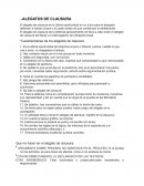 Alegatos de clausura y sentencia