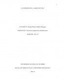 LA EXPRESIÓN DE LA ARQUITECTURA