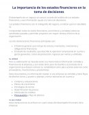 La importancia de los estados financieros en la toma de decisiones
