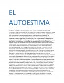 Ensayo el autoestima