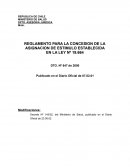 Reglamento para la concesión de asignaciones