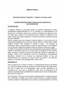 Legítima defensa como causa de exclusión de la antijuridicidad