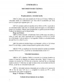 CINEMATICA MOVIMIENTO RECTILÍNEO