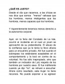 Que es justo
