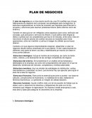 Plan de negocios . Estructura ideológica