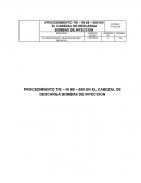Procedimiento tie – in 68 – 060 en el cabezal de descarga bombas de inyección