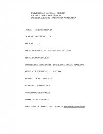 INTERPRETACION DEL METODO SIMPLEX. Página 1