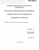 Ámbito de operación del transporte comercial