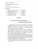 Análisis didáctico del docente ¿Qué significa enseñar y aprender?