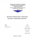 SIMILITUDES Y DIFERENCIAS ENTRE LA INVESTIGACIÒN CUALITATIVA Y LA INVESTIGACIÒN CUANTITATIVA
