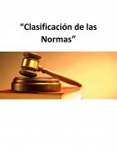 “Clasificación de las Normas”