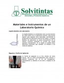 Materiales e Instrumentos de un Laboratorio Químico