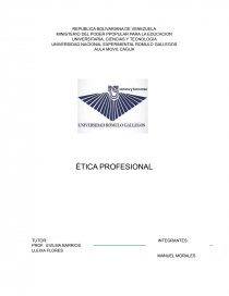 ÉTICA PROFESIONAL, ENFERMERIA. Página 1