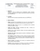 PROCEDIMIENTO PARA LA IDENTIFICACIÓN Y VALORACIÓN DE RIESGOS Y DETERMINACIÓN DE CONTROLES