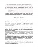 Actividad de proyecto: Trabajo colaborativo