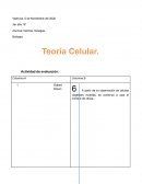 Actividad de evaluación.Teoría celular