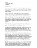 ENSAYO CIENCIA Y POLÍTICA (Max Weber)