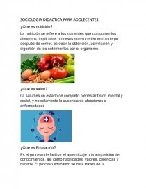 SOCIOLOGIA DIDACTICA PARA ADOLECENTES. Página 1