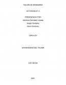 Taller de seminario. ¿Cuál es la importancia de tener unos buenos antecedentes?