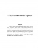 Ensayo sobre los sistemas orgánicos