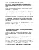 QUE COMPRAN LOS CONSUMIDORES