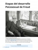Etapas del desarrollo Psicosexual de Freud