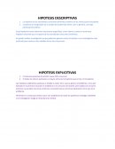 Hipotesis descriptiva