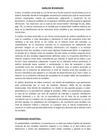El análisis de datos bivariado. Página 1