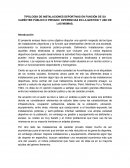ENSAYO DE INSTALACIONES DEPORTIVAS