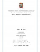 S Í L A B O ASIGNATURA “INGENIERIA DE RIOS”