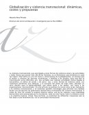 Globalización y violencia transnacional: dinámicas, costes y propuestas