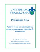 TECNOLOGIAS DE APOYO PARA PERSONAS EN SITUACIÓN DE DISCAPACIDAD