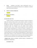 GOBIERNO ELECTÓNICO COMO INSTRUMENTO PARA LA OPTIMIZACIÓN DE LOS SERVICIOS PÚBLICOS EN EL GOBIERNO AUTÓNOMO DESCENTRALIZADO PICHINCHA