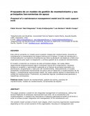 Propuesta de un modelo de gestión de mantenimiento y sus principales herramientas de apoyo