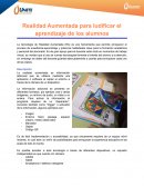 REALIDAD AUMENTADA PARA LUDIFICAR EL APRENDIZAJE