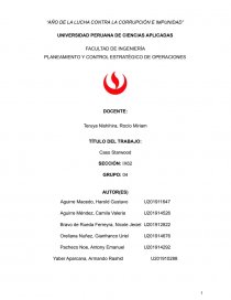 PLANEAMIENTO Y CONTROL ESTRATÉGICO DE OPERACIONES. Página 1