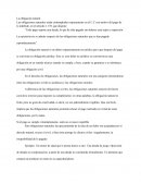 Derecho Civil IILa obligación natural