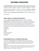 Cómo hacer un informe financiero