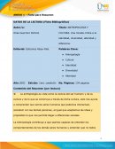 ANTROPOLOGÍA Y CULTURA. Una mirada crítica a la identidad, diversidad, alteridad y diferencia