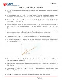 EJERCICIO DE FISICA 2021-I VECTORES. Página 1