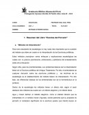 Resumen del Libro “Eventos del Porvenir”