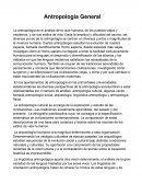 Antropología General