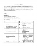 Segurida informatica lista de chequeo