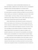 CONOCIMIENTO HISTÓRICO ENTRE LOS PUEBLOS INDÍGENAS Y EL ESTADO-NACIÓN