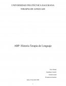 ABP: Historia Terapia de Lenguaje